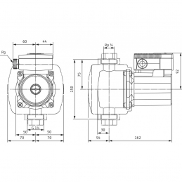 Циркуляционный насос WILO TOP-Z 20/4 (1~230 V, PN 10, Inox)