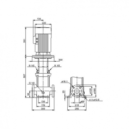 Вертикальный многоступенчатый насос Grundfos CR 1S-5 A-A-A-E-HQQE