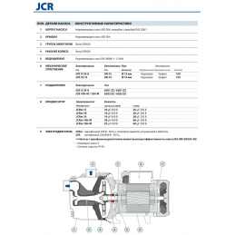 Насос поверхностный центробежный Pedrollo JCRm 1A