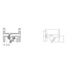 Фильтр сетчатый GENEBRE 2461 04 DN015 PN16  корпус-нерж. сталь, Tmax240°C Ф/Ф