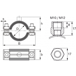 Хомут тяжёлых нагр. MP-MI 3/8" G Hilti 20843