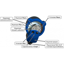 Реле давления воды стрелочное c защитой от сухого хода (РДС-М) G1/2" для насосов