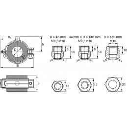 Хомут для низких темп. MIP-H/10-13 Hilti 314126