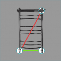 Водяной полотенцесушитель Energy Prestige Modus 800х400