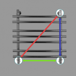 Водяной полотенцесушитель Energy Ideal 600x500