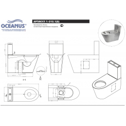 Унитаз-компакт антивандальный Oceanus 1-010.1(P/S)