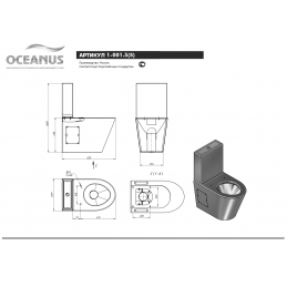 Унитаз-компакт антивандальный Oceanus 1-001.5 (P/S)