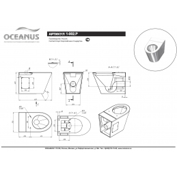 Унитаз напольный антивандальный Oceanus 1-002.3 (P/S)