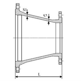 Переход фланцевый ХФ чугунный ВЧШГ с ЦПП Ду 150х125