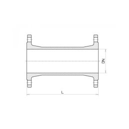 Патрубок фланцевый ПФ чугунный ВЧШГ с ЦПП Ду 800