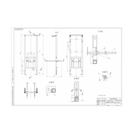 Инсталляция CERSANIT LINK PRO 40 для унитаза механическая синий S-IN-MZ-LINK_PRO