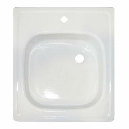 Мойка чугунная эмалированная с одной чашей 500х600